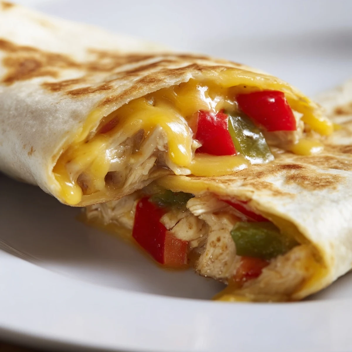 Chicken quesadillas halves garnished with fresh cilantro and served with salsa and guacamole