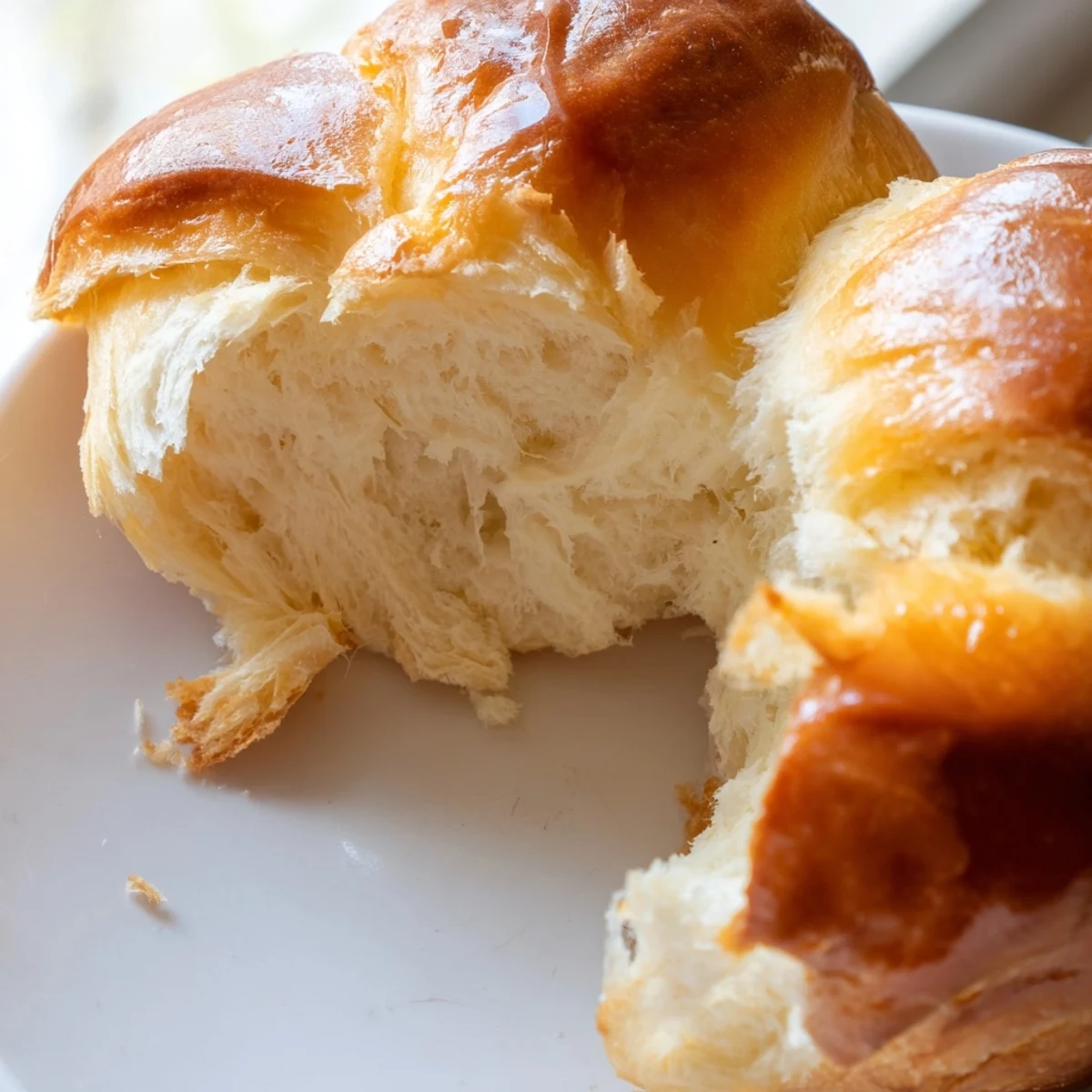 Basket of warm buttery bliss brioche rolls ready to serve with jam or alongside savory dishes