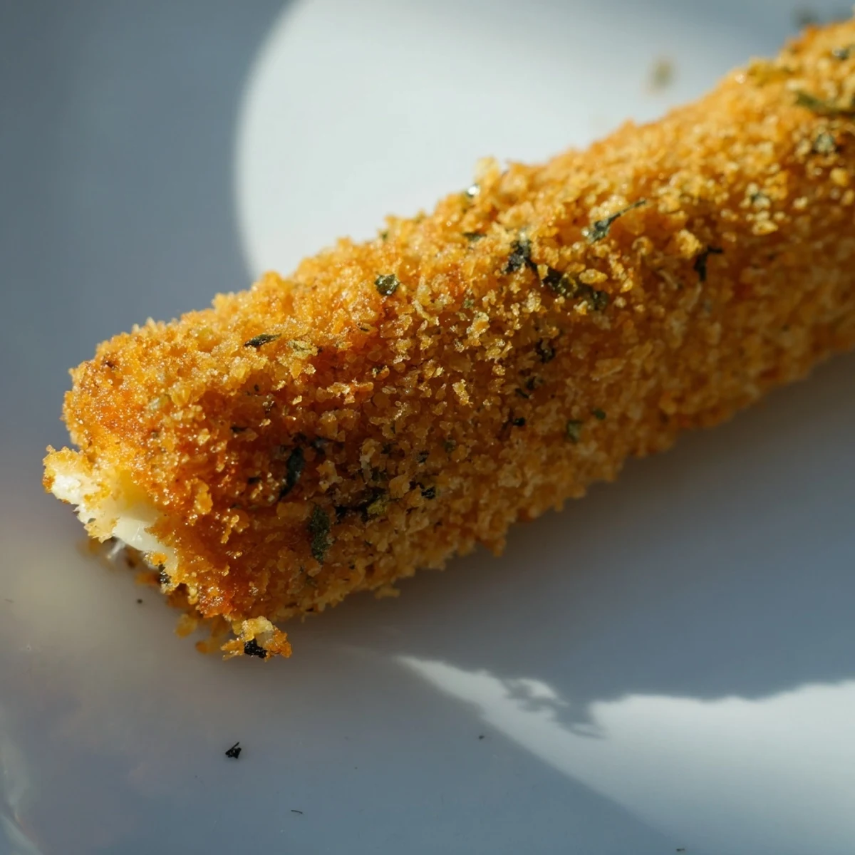 Melty cheese pulls from hot baked mozzarella sticks with crunchy golden panko coating