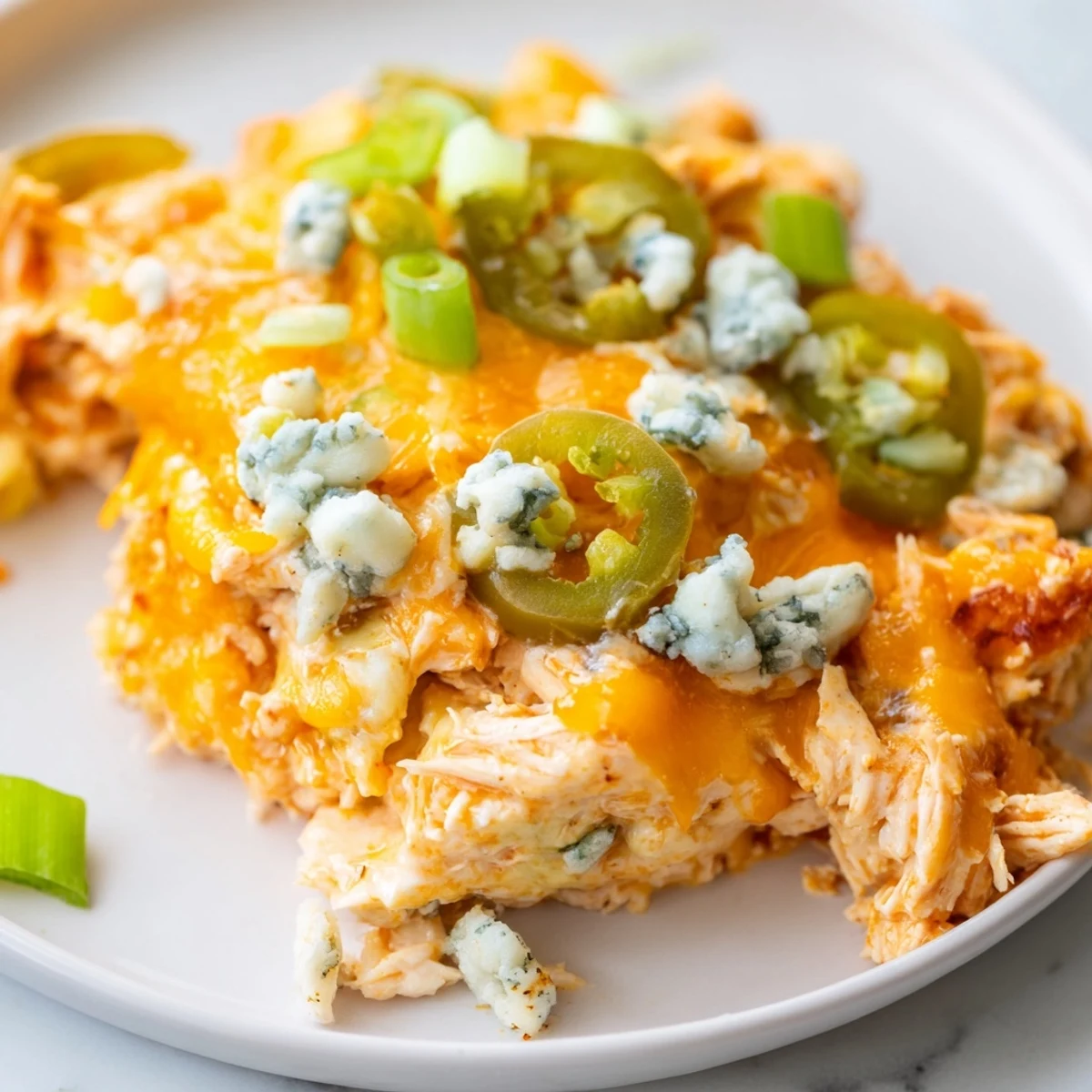 Jalapeno Buffalo Chicken Casserole