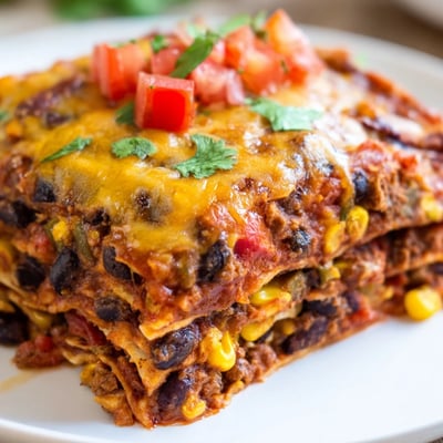 Baked Beef Enchilada Casserole