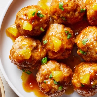 Sweet Pineapple Chicken Meatballs